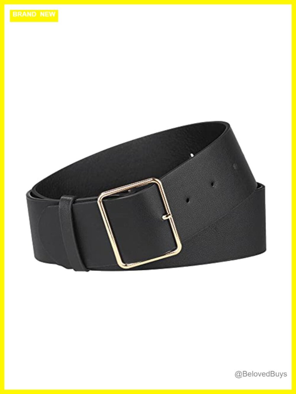 Women's PU Leather Wide Belt Metal Pin Buckle Dress Pant Waist